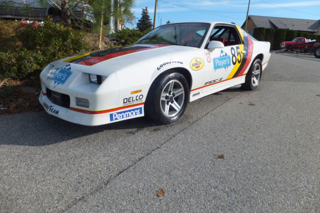 1987 Chevroet camaro Z28 "A4U" Players Challenge Factory COPO Race Car 1987 Chevrolet Camaro