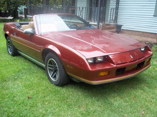 1987 Chevrolet Camaro Convertible Price Reduced! 1987 Chevrolet Camaro