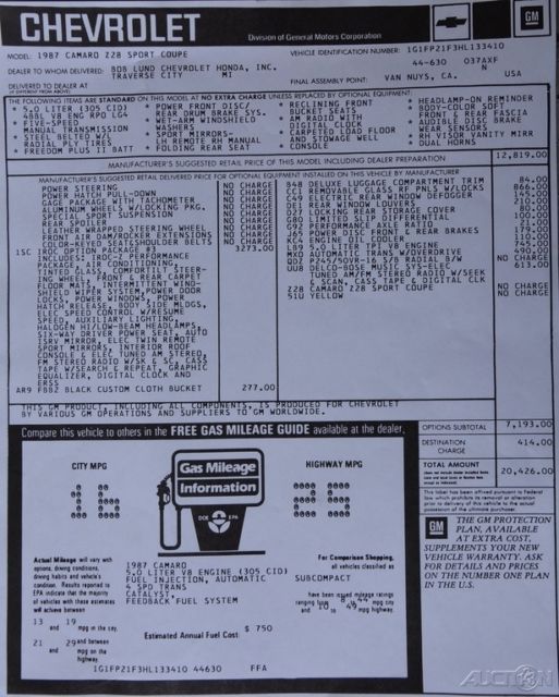 1987 Chevrolet Camaro Z28 IROC Z - photo 6