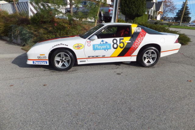 1987 Chevrolet Camaro z28 A4U PLAYERS RACE CAR - photo 3