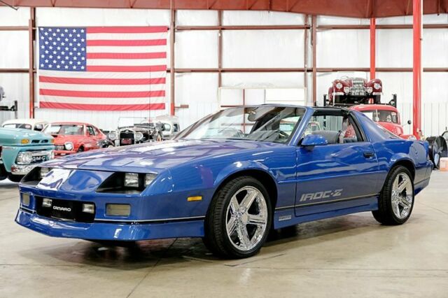 1987 Chevrolet Camaro Z28 Iroc-Z 74786 Miles Blue Metallic Coupe 5.0L V8 Automat 1987 Chevrolet Camaro Iroc-Z