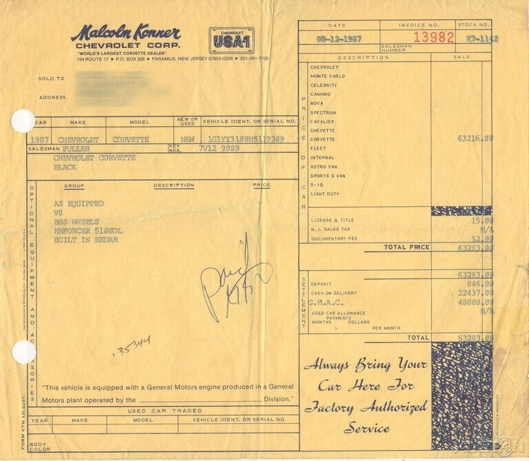 1987 Chevrolet Corvette Callaway B2K Twin Turbo ~ Documented Since New ~ 1 Of 63 - photo 4