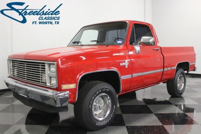 1987 Chevrolet K-10 Silverado 4x4 38016 Miles Apple Red Pickup Truck 350 V8 Crat 1987 Chevrolet Other Pickups Silverado 4x4