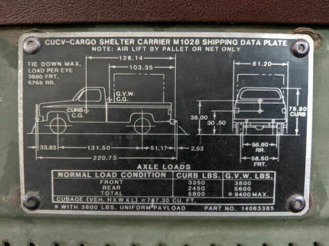 1987 Chevrolet Other Pickups Military - photo 8