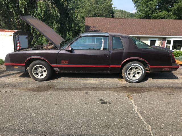 1987 Chevy Monte Carlo Aerocoupe plus Lots of Extra Parts 1987 Chevrolet Monte Carlo SS Aerocoupe + Lots of Parts