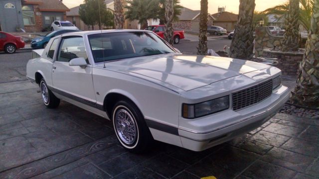 1987 Chevy Monte Carlo Luxury Sport white 1987 Chevrolet Monte Carlo LS