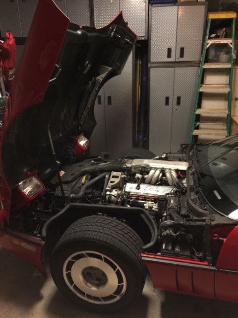 1987 Chevrolet Corvette Red w White Convertible Top - photo 8