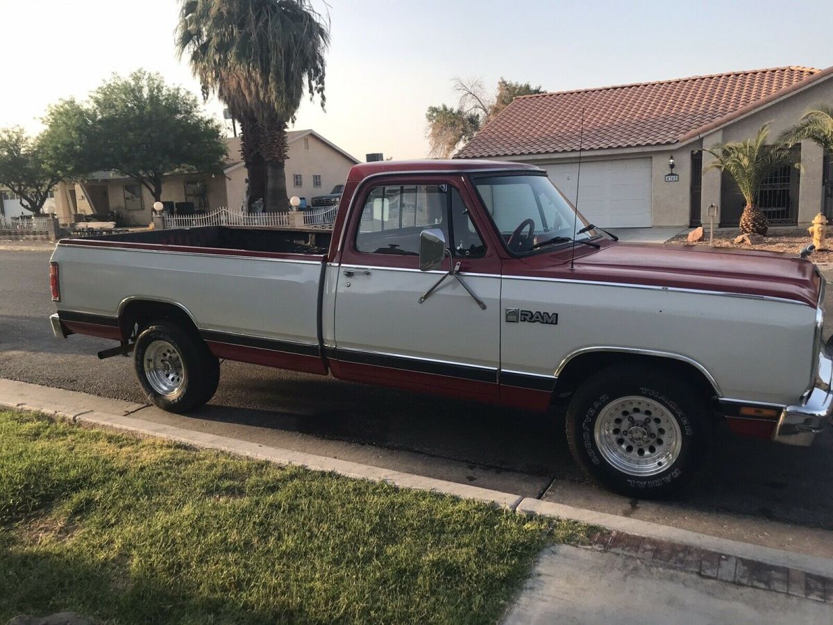 1987 Dodge D150 Pickup Red RWD Automatic D150 1987 Dodge D150 D150