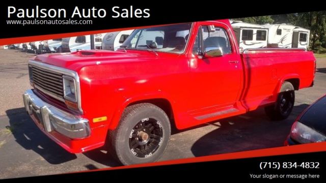 1987 Dodge RAM 150 Base 2dr 4WD Standard Cab LB Automatic 3-Speed 4WD V8 5.2L 1987 Dodge Power Wagon Base 2dr 4WD Standard Cab LB