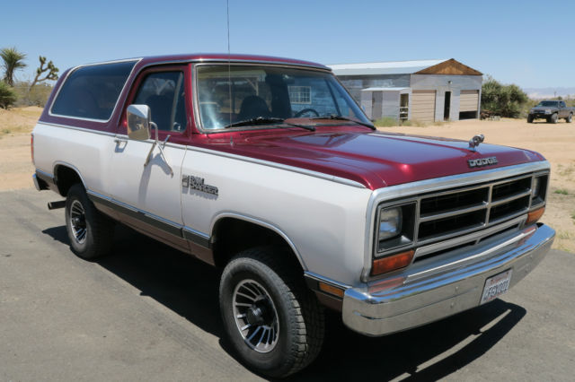 1987 Dodge Ramcharger 1987 DODGE RAMCHARGER 150LE 4X4 5.9L V8 AC