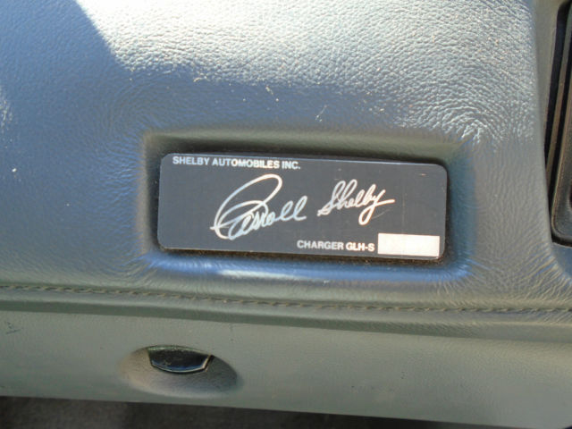 1987 Dodge Charger Shelby glhs - photo 11