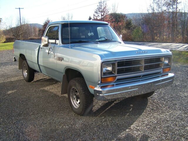 1987 Dodge W 150 Pick-Up 4X4 65545 Miles Ice Blue Pickup Truck 5.2L V8 4 speed 1987 Dodge Other Pickups Pick-Up 4X4