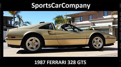 1987 FERRARI 328 GTS CALIFORNIA COLLECTOR CAR RARE FIND BEAUTIFUL IN+OUT $69,998 1987 Ferrari 328 GTS