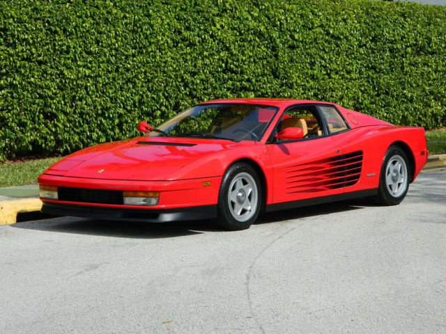 1987 FERRARI TESTAROSSA 38K MILES CALIFORNIA CAR SERVICED IN 2014 ROSSO CORSA 1987 Ferrari Testarossa MONODADO TESTAROSSA US DELIVERY
