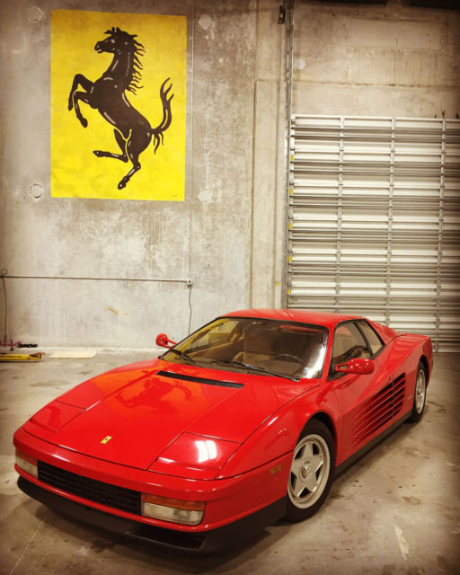 1987 Ferrari Testarossa Rossa corsa red Clean Carfax major service complete 2016 1987 Ferrari Testarossa