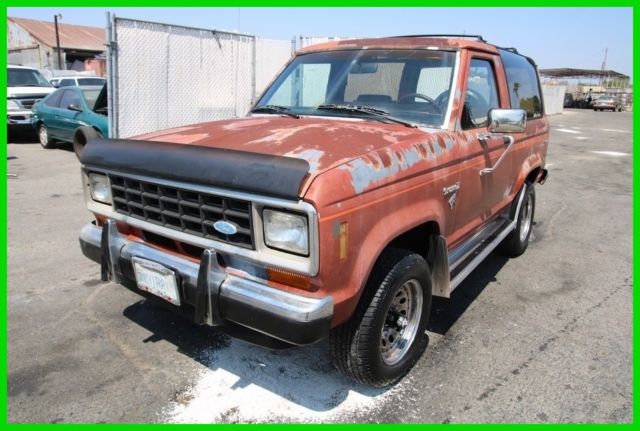 1987 Ford Bronco II XLT 4WD 5-Speed Manual 6 Cylinder NO RESERVED 1987 Ford Bronco II XLT