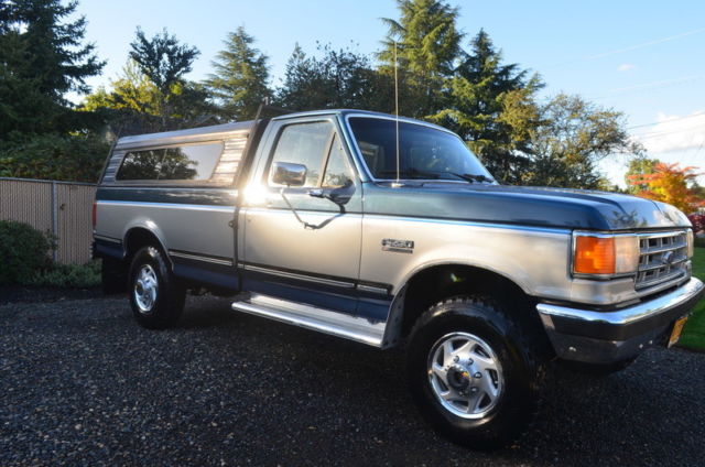 1987 FORD F-250 (4X4) DIESEL / 5 SPEED MANUAL TRANS. 1987 Ford F-250 XLT 4x4 6.9 diesel eng 5-speed manual