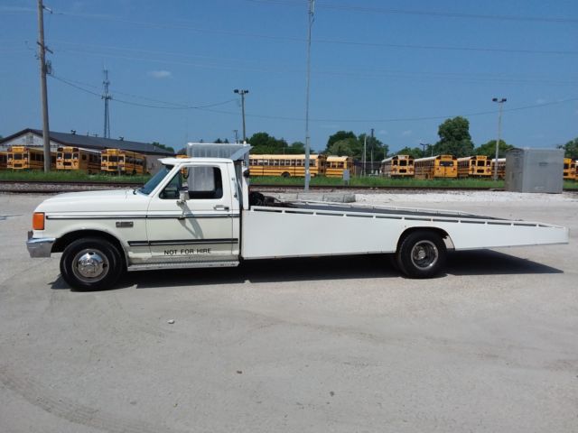 1987 FORD F350 CAR HAULER TOY HAULER FLAT BED TOW TRUCK 1987 Ford F-350 CAR HAULER