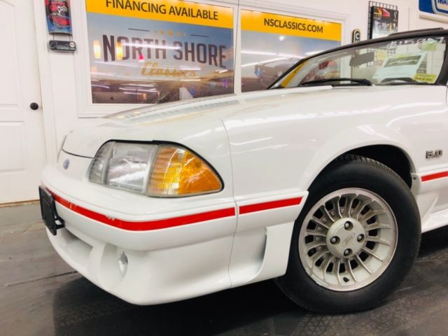 1987 Ford Mustang -GT CONVERTIBLE TRIPLE WHITE ONLY 17k MILES-VIDEO - photo 8