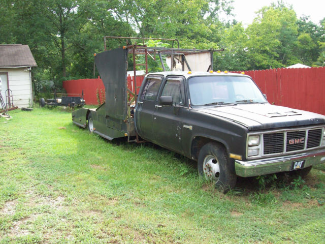 1987 GMC 3500 CREW CAB DULLY CAR HAULER 1987 GMC C30