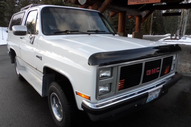 1987 GMC Jimmy/ Chevy Blazer Sierra Classic 4x4 One Owner Rust Free Survivor 1987 GMC Jimmy One Owner 60k Mile Rust Free Survivor Fully Loaded