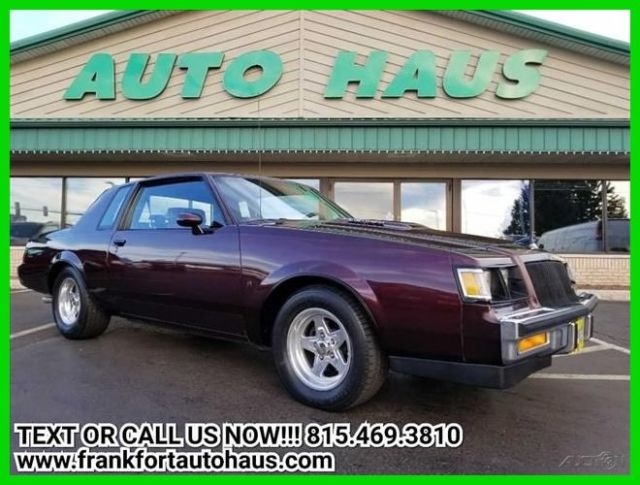 1987 Grand National Turbo Used Turbo 3.8L V6 12V Automatic RWD Premium 1987 Buick Regal Grand National Turbo