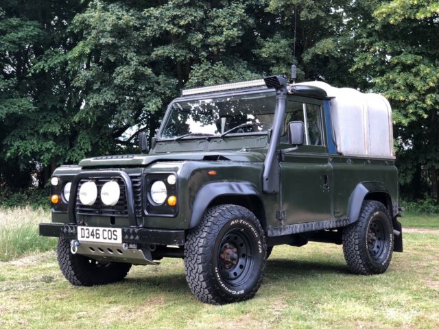 1987 Green Classic Land Rover Defender 90 4WD SWB 200 tdi Pick Up 1987 Land Rover Defender