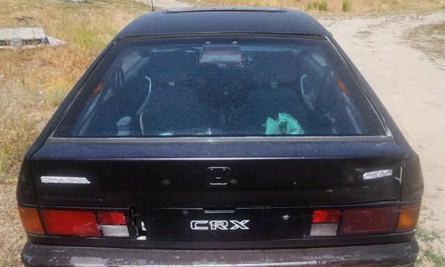 1987 Honda Civic Coupe Black FWD Manual 1500 CRX 1987 Honda Civic 1500 CRX