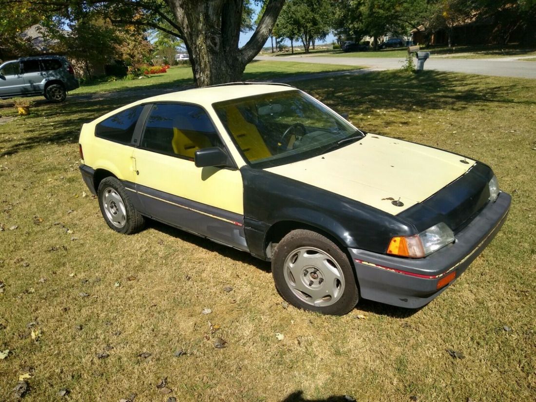 1987 Honda CRX DX with JDM ZC and 4 wheel Integra suspension and brake swap 1987 Honda CRX