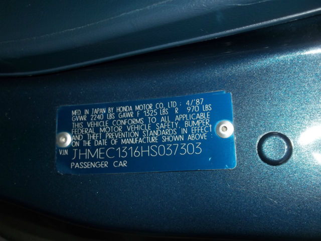 1987 Honda CRX 2 Door - photo 11