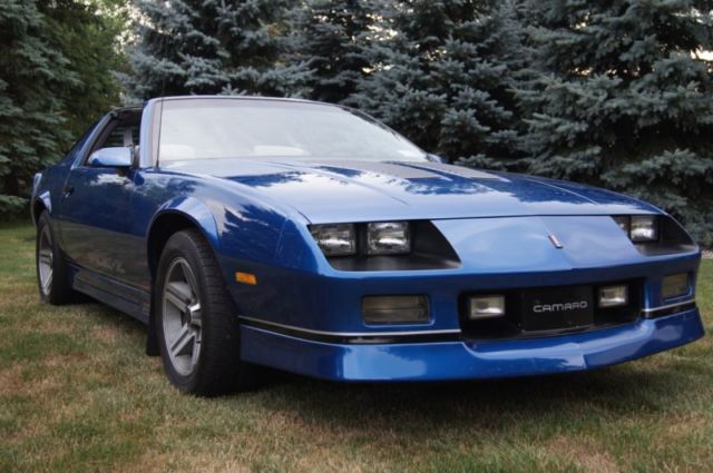 1987 Iroc Z (Blue) with the 5.7 Liter 350 tpi, power everything, and T-tops 1987 Chevrolet Camaro Iroc Z