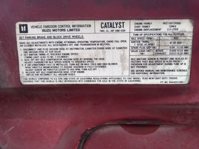 1987 Isuzu Pickup Base - photo 10