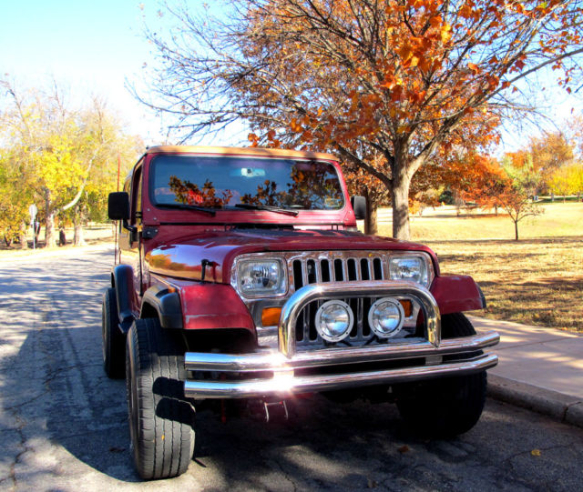 1987 JEEP WRANGLER 4” LIFTED 6CYL. AUTO TRANSS. NEW MOTOR & TRANNY 1987 Jeep Wrangler YJ