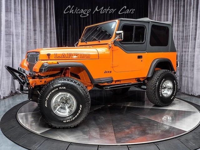1987 Jeep Wrangler Laredo Tangerine Orange 1987 Jeep Wrangler Laredo