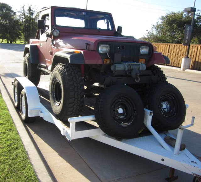 1987 Jeep Wrangler YJ--AND--Custom Trailer 1987 Jeep Wrangler