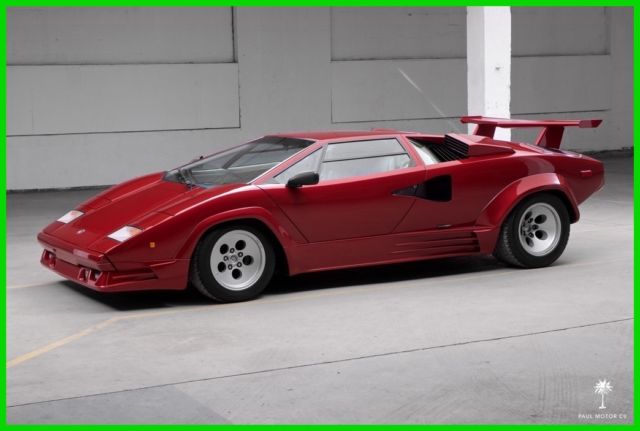 1987 Lamborghini Countach 5000 QV Engine Restoration New Clutch New Tires 1987 Lamborghini Countach 5000 QV (Rebuilt Engine < 50 miles)