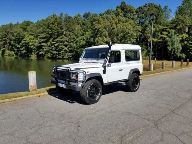 1987 Land Rover Defender 90 White/Black LHD Manual 2.5 Turbo Diesel Restored 1987 Land Rover Defender 90