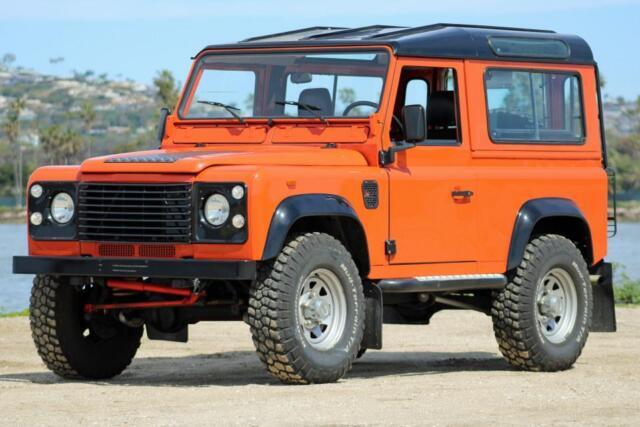 1987 Landrover Defender 90 Orange 2.5 Manual Diesel Rebuilt and Restored 1987 Landrover Defender 90