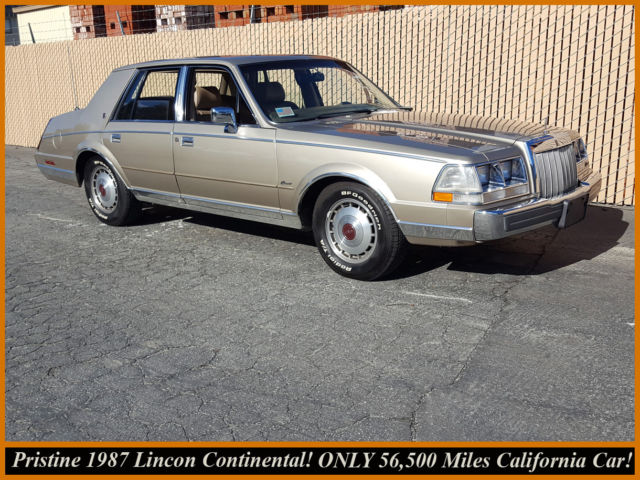 1987 LINCOLN CONTINENTAL! IMPECCABLE RUST-FREE CALIFORNIA CAR ONLY 56K MILES! 1987 Lincoln Continental COINTINENTAL