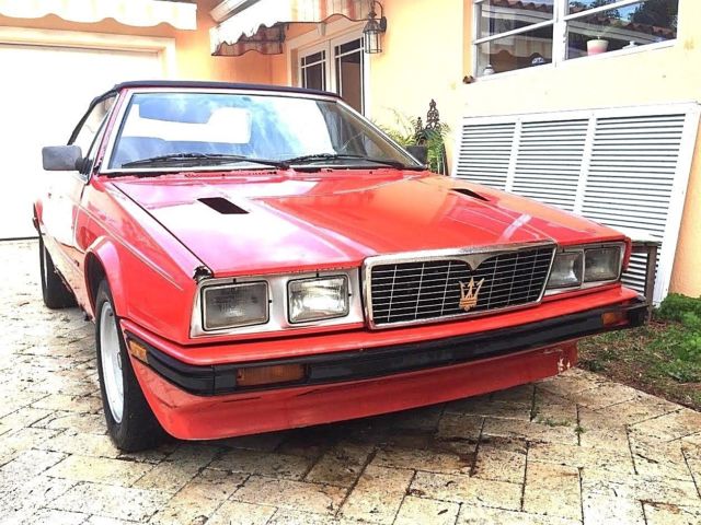 1987 MASERATI BITURBO SPYDER 1987 Maserati Spyder