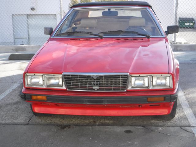 1987 Maserati Biturbo Spyder, 20K miles Only! 1987 Maserati Spyder