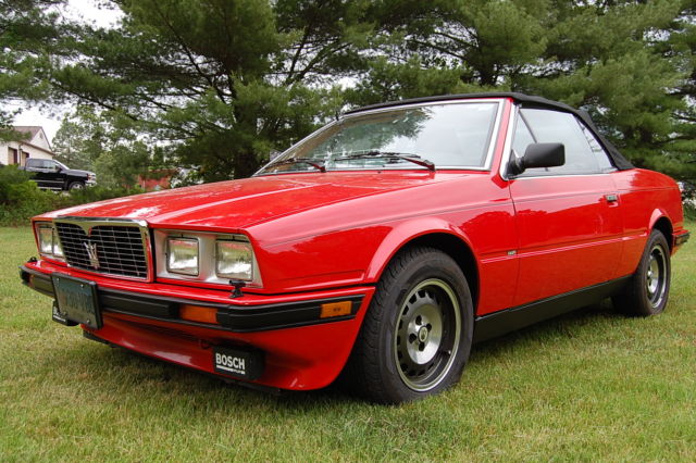 1987 Maserati BiTurbo Spyder Red/Tan 5 Speed. Very Nice!! - photo 3