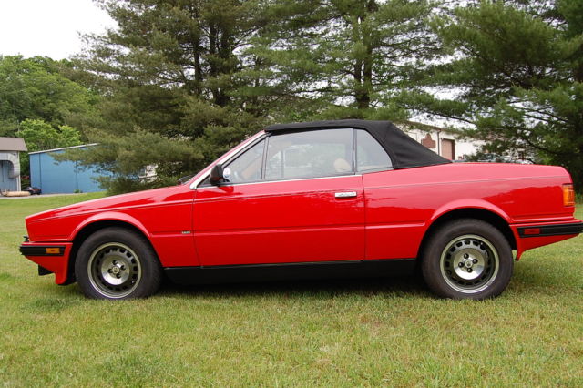 1987 Maserati BiTurbo Spyder Red/Tan 5 Speed. Very Nice!! - photo 4