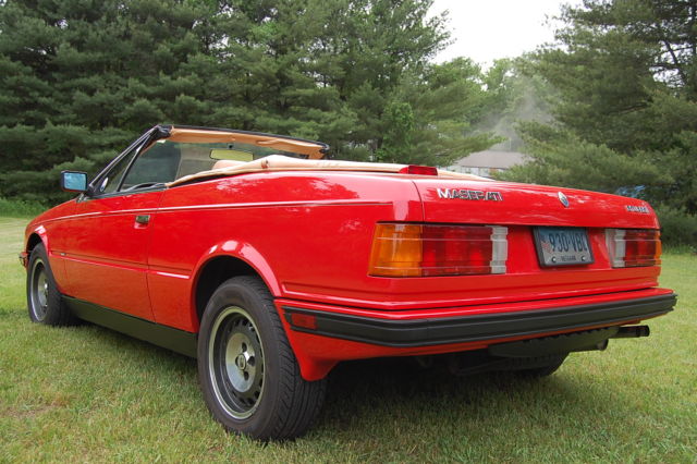 1987 Maserati BiTurbo Spyder Red/Tan 5 Speed. Very Nice!! - photo 5