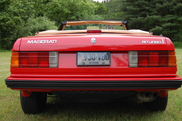 1987 Maserati BiTurbo Spyder Red/Tan 5 Speed. Very Nice!! - photo 6