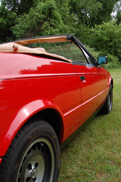 1987 Maserati BiTurbo Spyder Red/Tan 5 Speed. Very Nice!! - photo 9