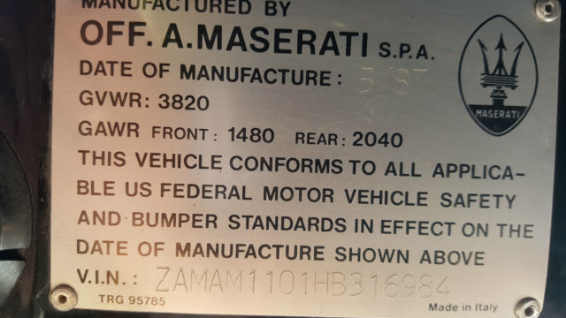 1987 Maserati Biturbo Si - photo 10