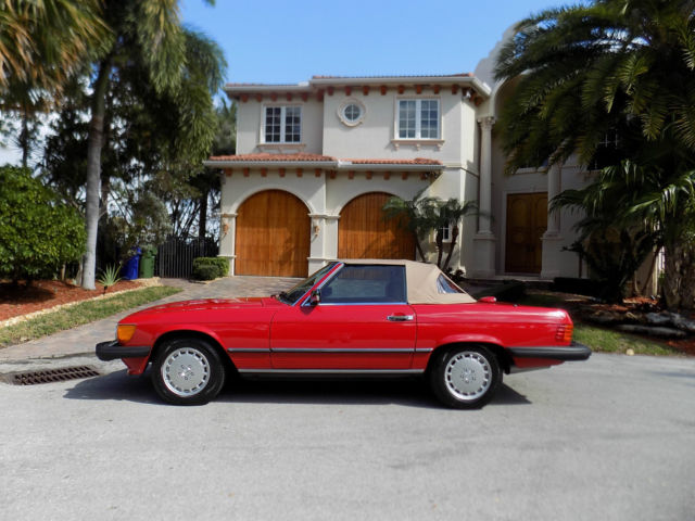 1987 Mercedes 560 sl only 53 k miles 2 owner car Fully serviced in Showroom cond 1987 Mercedes-Benz 500-Series