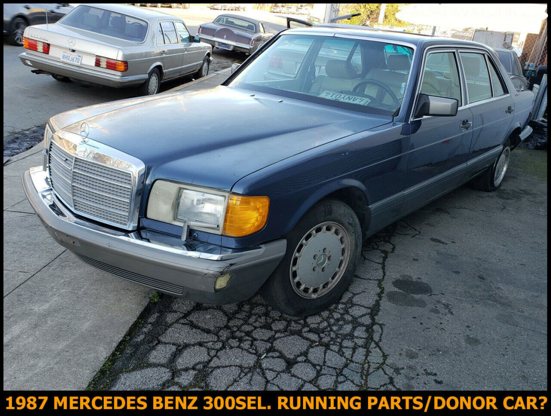 1987 MERCEDES BENZ 300SEL 300SDL 3.0 LITER SWAP! RUNNING MECHANIC SPECIAL/DONOR! 1987 Mercedes-Benz S-Class 300SDL