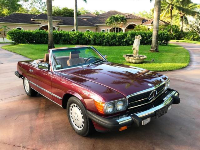 1987 Mercedes-Benz 560 Series 560SL 47,381 Miles Cabernet Red Metallic 8 Cylind 1987 Mercedes-Benz 500-Series 560SL